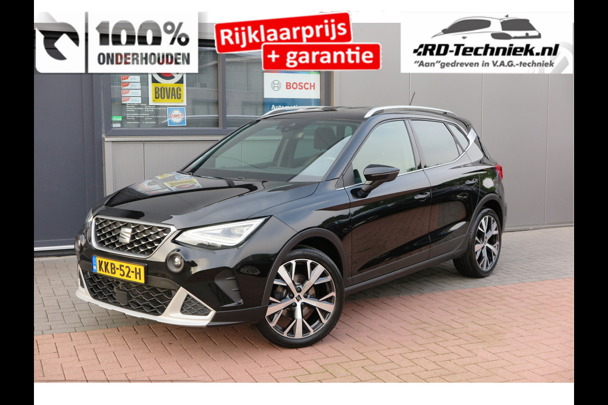 Seat Arona 1.0 TSI 70KW 95PK Xperience Connect,Led Matrix , Virtual cockpit, Keyless, Adaptive cruise, PDC, 18" LMV , Navi,App / smartlink , Bleutooth , DAB+ etc. Dealer onderhouden .