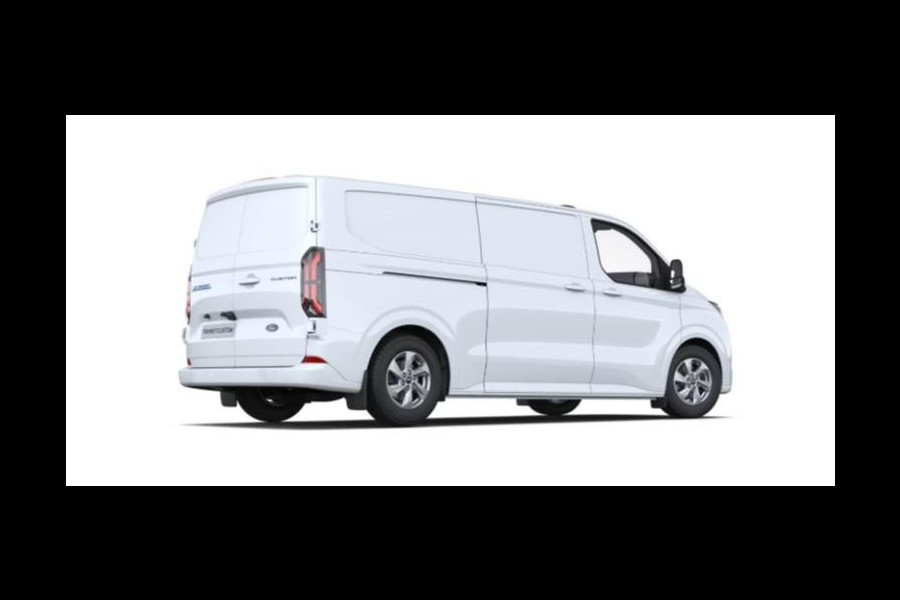 Ford E-Transit Custom 340 L2H1 Limited 71 kWh 218pk | Laadvloer bescherming | 12-weg verstel- en verwarmbare AGR bestuurders- en passagiersstoel Laadvloer bescherming,12-weg verstel- en verwarmbare AGR bestuurders- en passagiersstoel | Trekhaakvoorbereiding | 17 inch lichtmetalen velgen (Carbonised Grey) | Driver Assistent Pack Ultimate | AGM accu | BEV 3-fase oplaadkabel (mode 3, 32A, 10m)