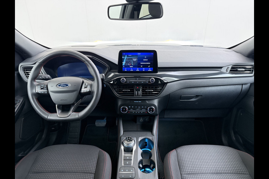 Ford Kuga 2.5 PHEV Hybrid ST-Line Adap.Cruise Stoel+Stuur+Voorruit+Achterbankverwarming Head-Up Display Camera Navi Elek.Achterklep Apple  Digital Cockpit Lane Assist Privacy Glas Lmv Pdc Led Bluetooth Isofix DAB Keyless