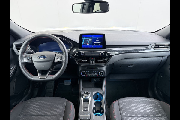 Ford Kuga 2.5 PHEV Hybrid ST-Line Adap.Cruise Stoel+Stuur+Voorruit+Achterbankverwarming Head-Up Display Camera Navi Elek.Achterklep Apple  Digital Cockpit Lane Assist Privacy Glas Lmv Pdc Led Bluetooth Isofix DAB Keyless