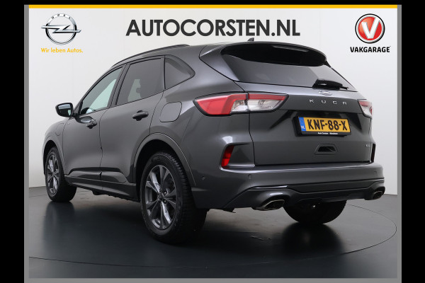 Ford Kuga 2.5 PHEV Hybrid ST-Line Adap.Cruise Stoel+Stuur+Voorruit+Achterbankverwarming Head-Up Display Camera Navi Elek.Achterklep Apple  Digital Cockpit Lane Assist Privacy Glas Lmv Pdc Led Bluetooth Isofix DAB Keyless