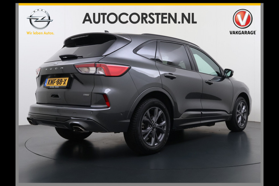 Ford Kuga 2.5 PHEV Hybrid ST-Line Adap.Cruise Stoel+Stuur+Voorruit+Achterbankverwarming Head-Up Display Camera Navi Elek.Achterklep Apple  Digital Cockpit Lane Assist Privacy Glas Lmv Pdc Led Bluetooth Isofix DAB Keyless