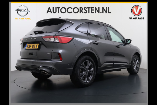 Ford Kuga 2.5 PHEV Hybrid ST-Line Adap.Cruise Stoel+Stuur+Voorruit+Achterbankverwarming Head-Up Display Camera Navi Elek.Achterklep Apple  Digital Cockpit Lane Assist Privacy Glas Lmv Pdc Led Bluetooth Isofix DAB Keyless