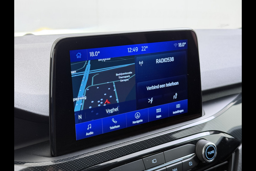 Ford Kuga 2.5 PHEV Hybrid ST-Line Adap.Cruise Stoel+Stuur+Voorruit+Achterbankverwarming Head-Up Display Camera Navi Elek.Achterklep Apple  Digital Cockpit Lane Assist Privacy Glas Lmv Pdc Led Bluetooth Isofix DAB Keyless