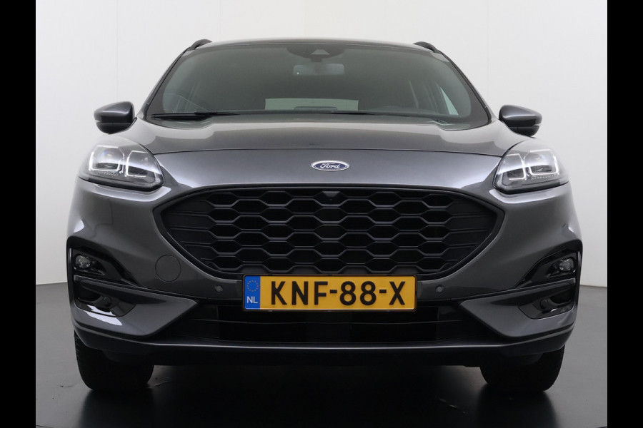 Ford Kuga 2.5 PHEV Hybrid ST-Line Adap.Cruise Stoel+Stuur+Voorruit+Achterbankverwarming Head-Up Display Camera Navi Elek.Achterklep Apple  Digital Cockpit Lane Assist Privacy Glas Lmv Pdc Led Bluetooth Isofix DAB Keyless