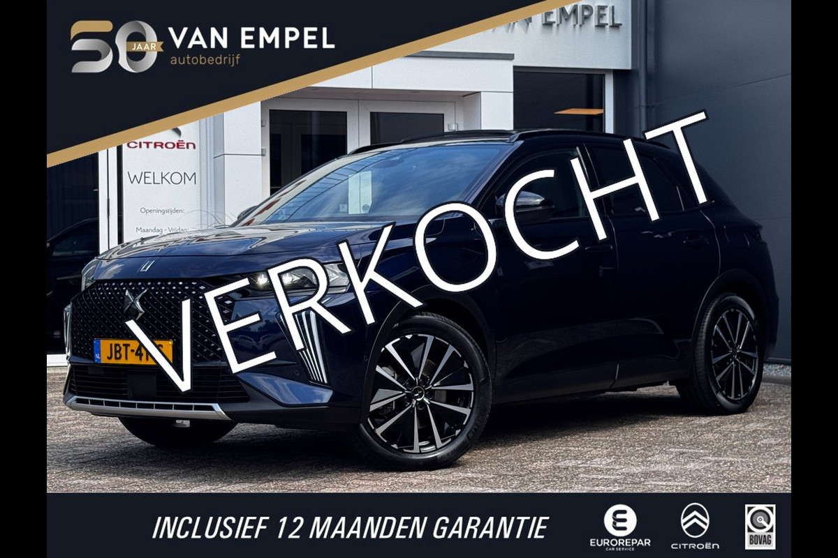 DS 7 1.6 PHEV 300 4x4 Pallas | 100% SOH | Panoramadak | Leder + Memory | NL-Auto | Focal Sound | 360 Camera