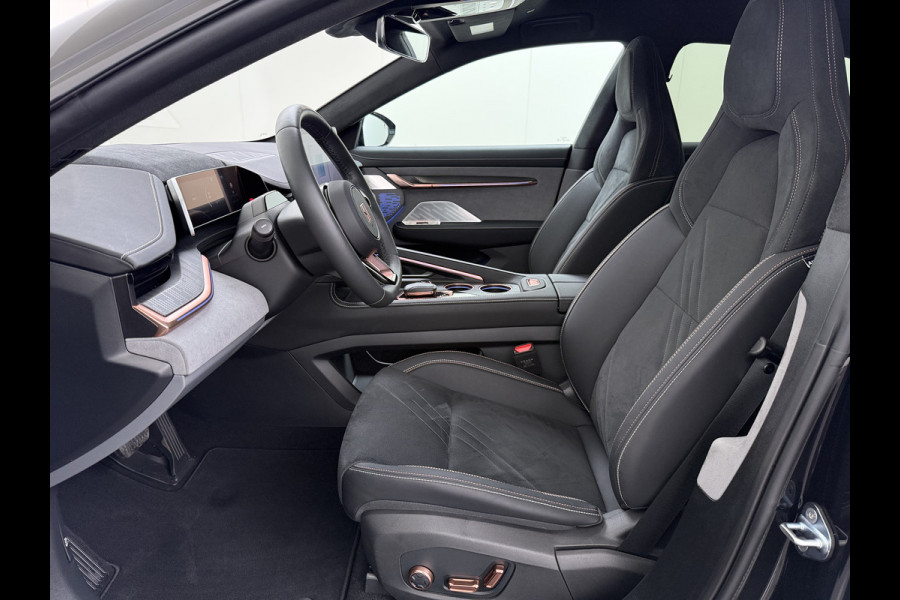 ZEEKR 001 AWD Performance 544PK 100kWh Panoramadak Warmtepomp 360°Camera Adap.Cruise Navi Ecc Stoel+Stuur+Achterbankverwarming Head-Up Dis Lmv 22" Pdc Elek.Achterklep Matrix Led Apple Carplay/Android Auto Draadloze telefoonlader 2.000kg Trekvermogen! 1e Eigenaar Origineel Nederlandse Auto