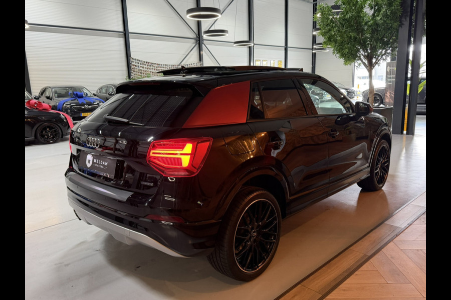 Audi Q2 2.0 TFSI Quattro Sport|Black on Black|Carplay|Groot Navi|B&O|Pano|Virtual Cockpit|Dodehoek|Afn. Trekhaak|Keyless|Rijklaar