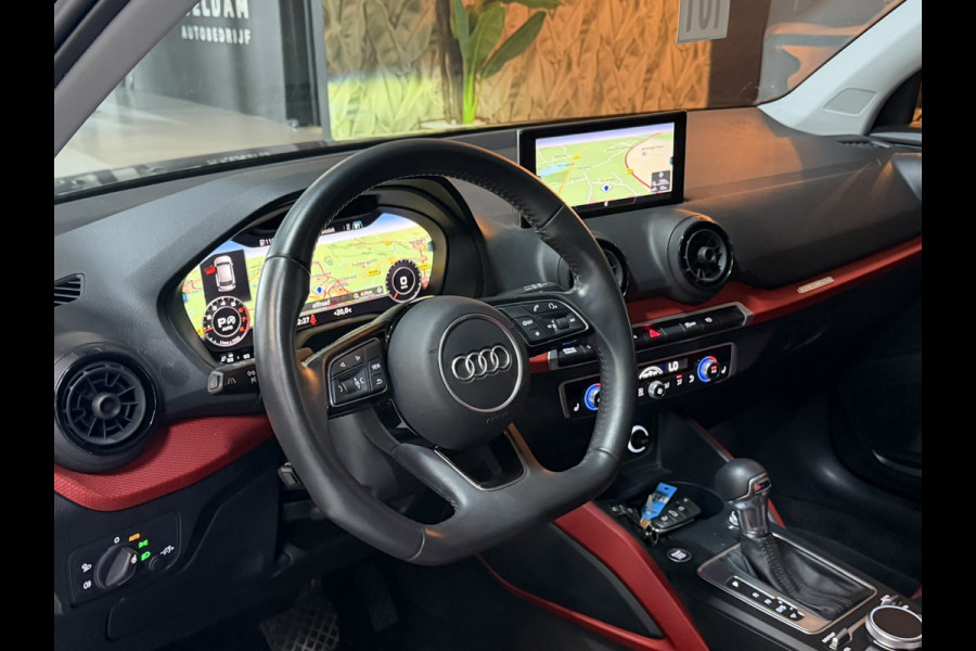 Audi Q2 2.0 TFSI Quattro Sport|Black on Black|Carplay|Groot Navi|B&O|Pano|Virtual Cockpit|Dodehoek|Afn. Trekhaak|Keyless|Rijklaar