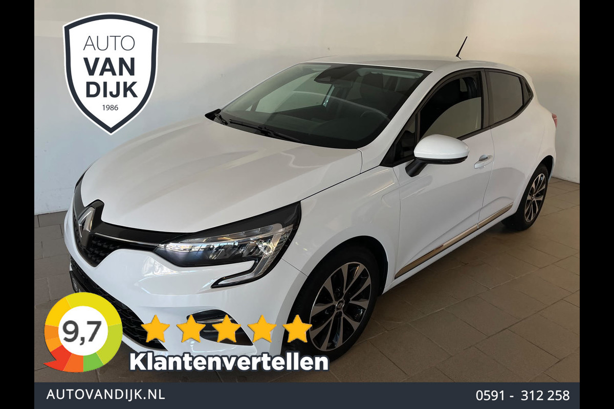 Renault Clio 1.0 TCe Zen AIRCO NAVI CRUISE APPLE CARPLAY BLUETOOTH VELGEN PDC 5DRS ELEK RAMEN CENT VERG PRIVACYGLAS NIEUWSTAAT