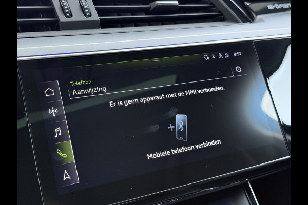 Audi e-tron 50 Quattro Panoramadak Adap.Cruise Leder Trekhaak Camera Apple Carplay Android Auto Lmv 21" Elek.Stoelen+Memory SOH 89% Navi Ecc Stoelverwarming Elek.Achterklep Pdc Led DAB Bluetooth Isofix Virtual Cockpit 1.800KG Trekgewicht Origineel Nederlandse Auto