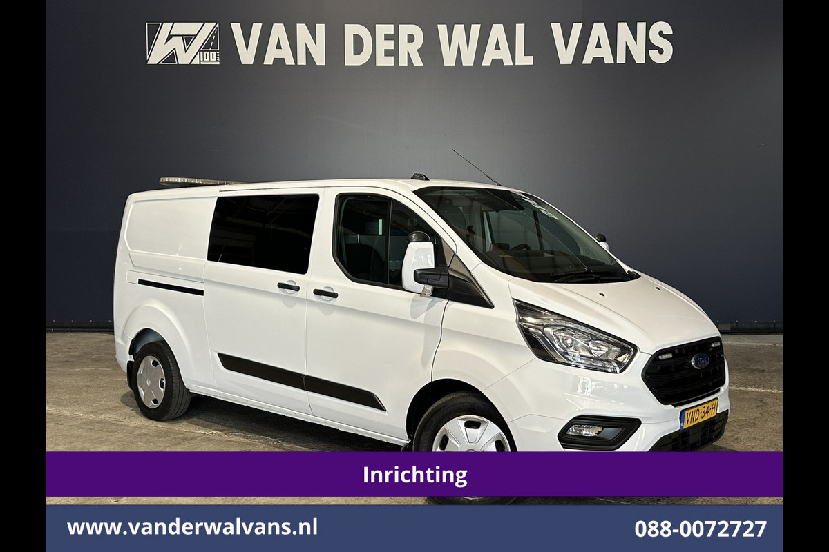 Ford Transit Custom 2.0 TDCI 130pk L2H1 Inrichting Euro6 Airco | Camera | 2800kg Trekhaak | LED | Cruisecontrol Stoelverwarming, Verwarmde voorruit, Parkeersensoren, Achterklep