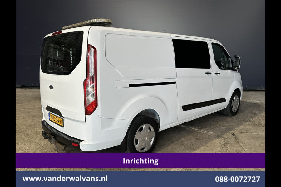 Ford Transit Custom 2.0 TDCI 130pk L2H1 Inrichting Euro6 Airco | Camera | 2800kg Trekhaak | LED | Cruisecontrol Stoelverwarming, Verwarmde voorruit, Parkeersensoren, Achterklep