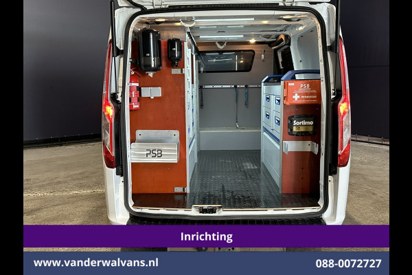 Ford Transit Custom 2.0 TDCI 130pk L2H1 Inrichting Euro6 Airco | Camera | 2800kg Trekhaak | LED | Cruisecontrol Stoelverwarming, Verwarmde voorruit, Parkeersensoren, Achterklep
