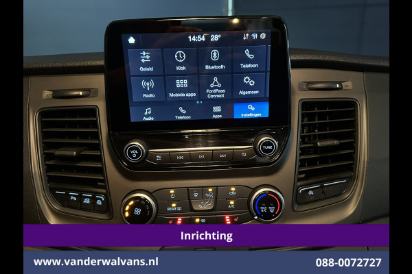 Ford Transit Custom 2.0 TDCI 130pk L2H1 Inrichting Euro6 Airco | Camera | 2800kg Trekhaak | LED | Cruisecontrol Stoelverwarming, Verwarmde voorruit, Parkeersensoren, Achterklep
