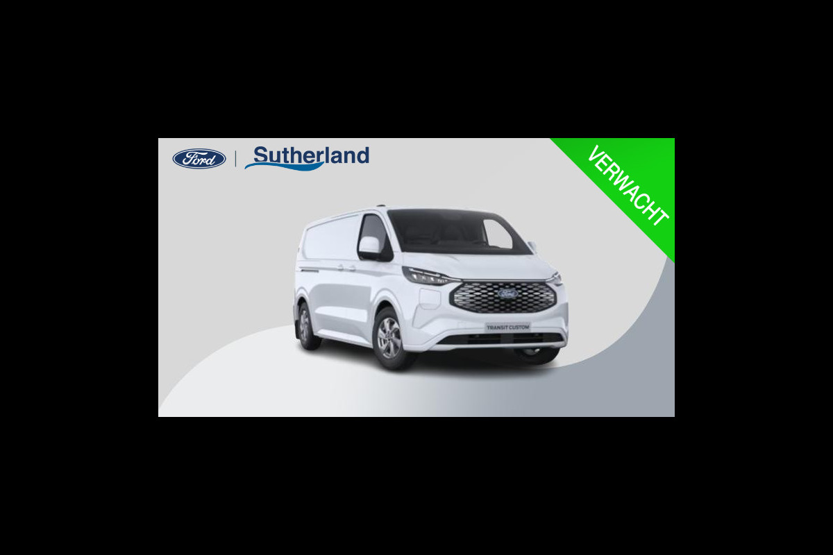 Ford E-Transit Custom 340 L2H1 Limited 71 kWh 218pk | Laadvloer bescherming | 12-weg verstel- en verwarmbare AGR bestuurders- en passagiersstoel Laadvloer bescherming,12-weg verstel- en verwarmbare AGR bestuurders- en passagiersstoel | Trekhaakvoorbereiding | 17 inch lichtmetalen velgen (Carbonised Grey) | Driver Assistent Pack Ultimate | AGM accu | BEV 3-fase oplaadkabel (mode 3, 32A, 10m)
