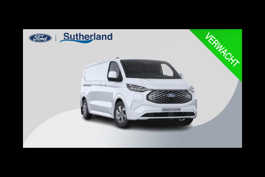 Ford E-Transit Custom 340 L2H1 Limited 71 kWh 218pk | Laadvloer bescherming | 12-weg verstel- en verwarmbare AGR bestuurders- en passagiersstoel Laadvloer bescherming,12-weg verstel- en verwarmbare AGR bestuurders- en passagiersstoel | Trekhaakvoorbereiding | 17 inch lichtmetalen velgen (Carbonised Grey) | Driver Assistent Pack Ultimate | AGM accu | BEV 3-fase oplaadkabel (mode 3, 32A, 10m)