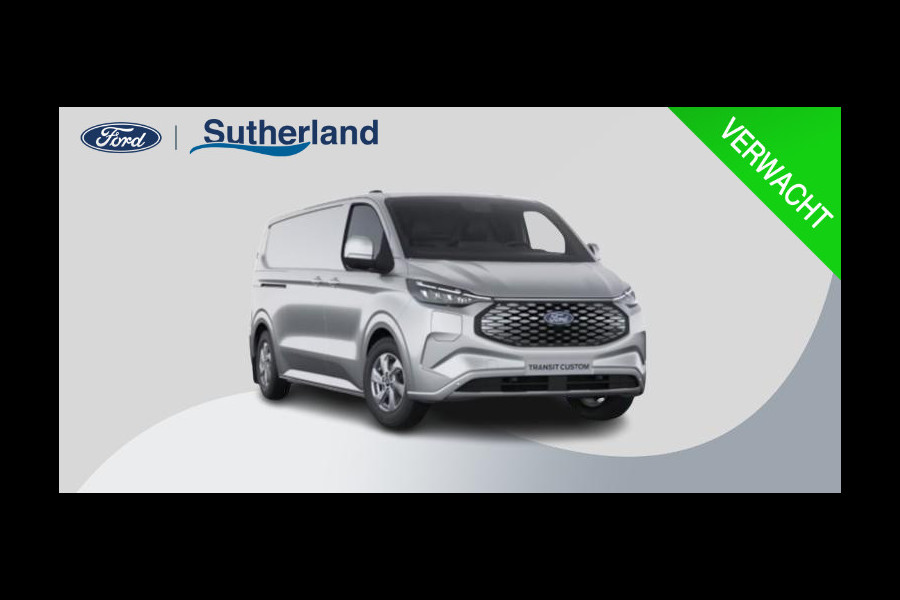 Ford E-Transit Custom 340 L2H1 Limited 71 kWh 218pk | Laadvloer bescherming | 12-weg verstel- en verwarmbare AGR bestuurders- en passagiersstoel Laadvloer bescherming,12-weg verstel- en verwarmbare AGR bestuurders- en passagiersstoel | Trekhaakvoorbereiding | 17 inch lichtmetalen velgen (Carbonised Grey) | Driver Assistent Pack Ultimate | AGM accu | BEV 3-fase oplaadkabel (mode 3, 32A, 10m)