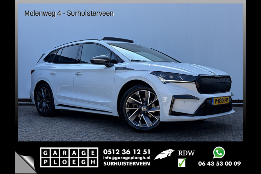 Škoda ENYAQ iV 60 Sportline Pano Camera Carplay Led Stoel/Stuurverw Orig.NL Voll.Onderhouden!