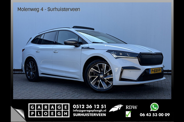Škoda ENYAQ iV 60 Sportline Pano Camera Carplay Led Stoel/Stuurverw Orig.NL Voll.Onderhouden!