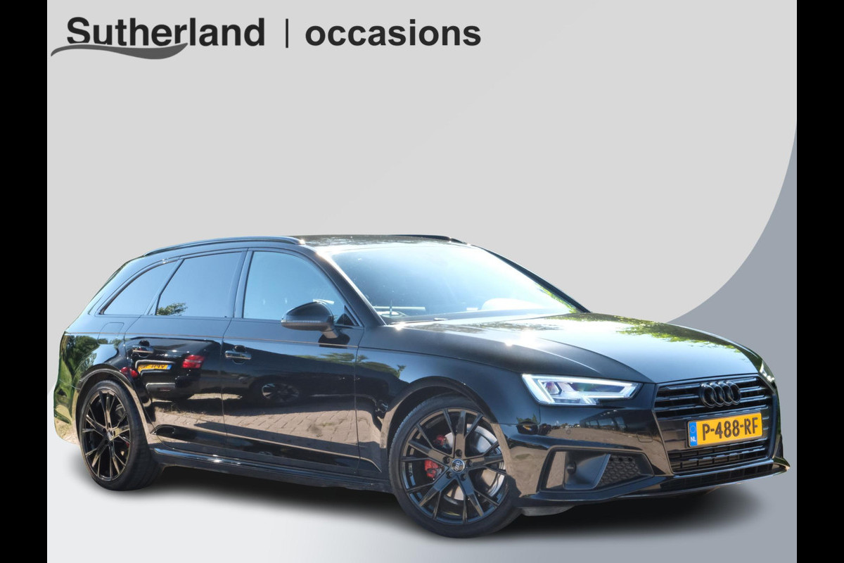 Audi A4 Avant 40 TFSI Sport S line black edition 190 PK | Zwart optiek | Stoelverwarming | Camera | Virtual Cockpit | Elek. klep | Dodehoek | 19 Inch Audi Sport velgen | Navigatie