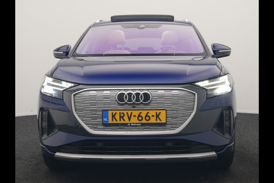 Audi Q4 e-tron 55 Quattro Advanced edition 82 kWh 340pk | Panodak | Adaptive Cruise | Head Up | Sonos Audio | Camera | Matrix LED | Stoelen & Stuur Verwarmd | Blis | Apple Carplay | Navigatie | DAB |