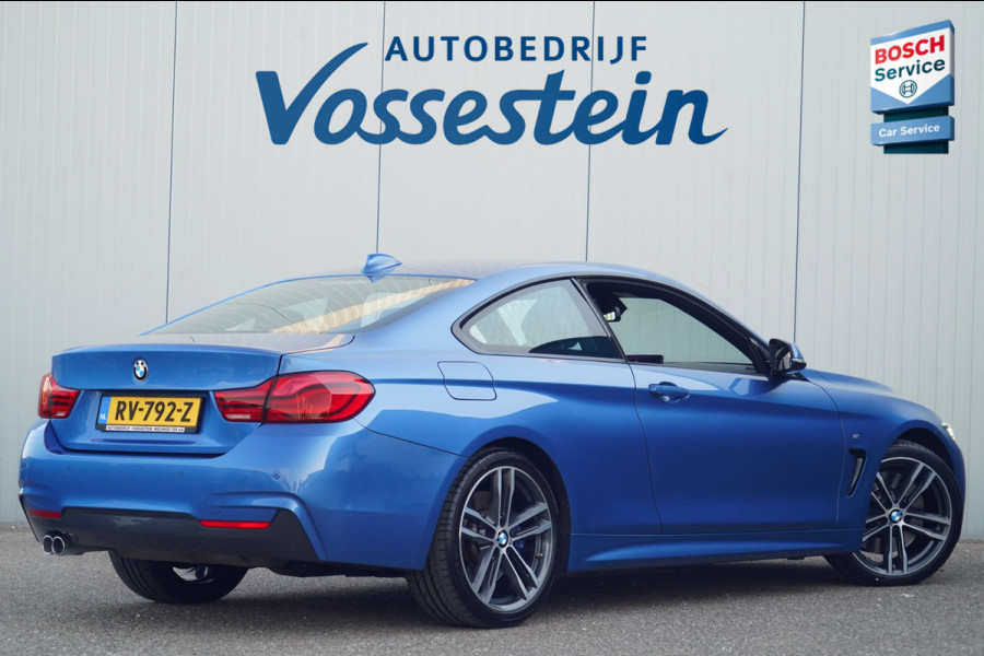 BMW 4 Serie Coupé 430i High Executive / M-Sport / NL-Auto / Dealeronderhouden / Estoril Blue / Leder / Navi