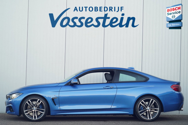 BMW 4 Serie Coupé 430i High Executive / M-Sport / NL-Auto / Dealeronderhouden / Estoril Blue / Leder / Navi