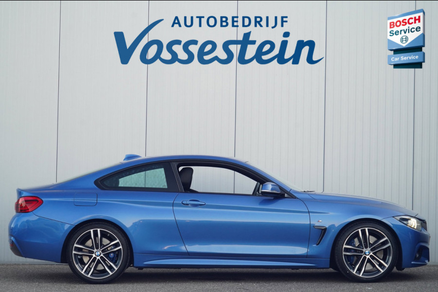 BMW 4 Serie Coupé 430i High Executive / M-Sport / NL-Auto / Dealeronderhouden / Estoril Blue / Leder / Navi