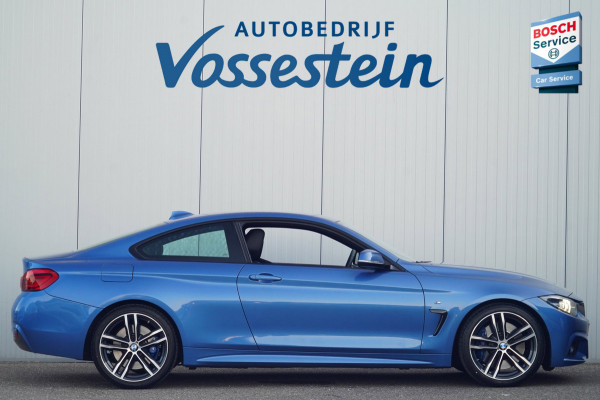 BMW 4 Serie Coupé 430i High Executive / M-Sport / NL-Auto / Dealeronderhouden / Estoril Blue / Leder / Navi