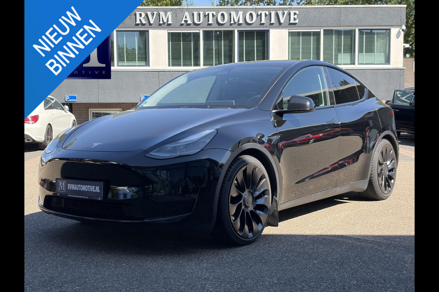 Tesla Model Y Performance AWD 75 kWh SOH 95% | 21 INCH TURBINE VELGEN| TESLA FABRIEKSGARANTIE T/M 01-2027 of 80.000KM!| RESTERENDE FABRIEKSGARANTIE OP DE HOOGVOLTACCU + AANDRIJFLIJN T/M 01-2031 of 192.000KM!