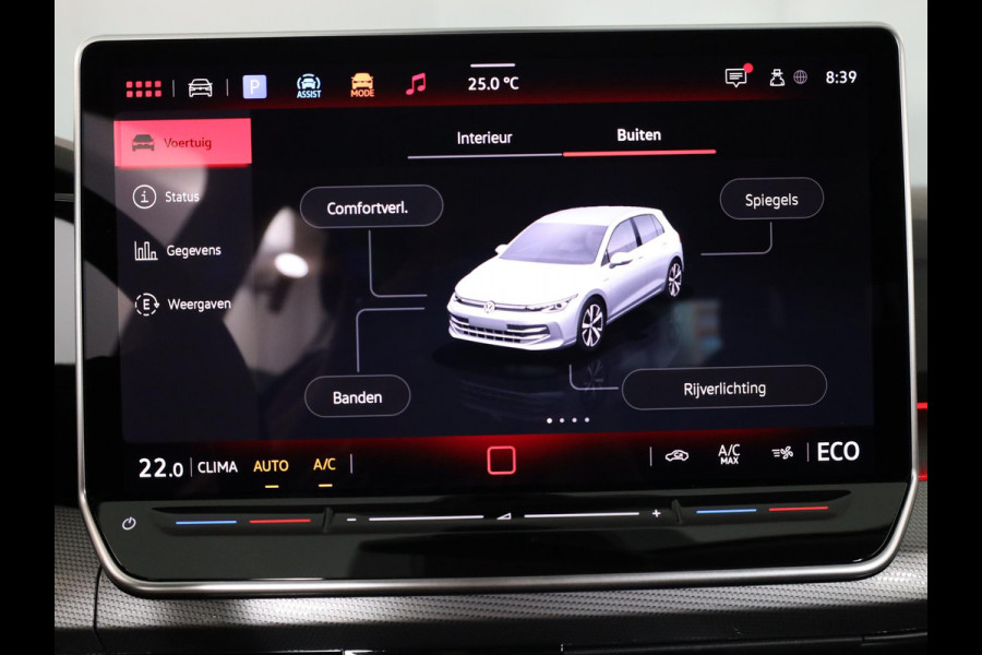 Volkswagen Golf 1.5 eHybrid Style Edition 204 pk Automaat (DSG) | Navigatie via App | Parkeersensoren (Park assist) | Achteruitrijcamera | Adaptieve cruise control | Autom. airco (3 zones) |