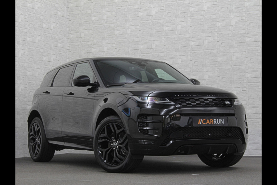 Land Rover Range Rover Evoque P300e AWD R-Dynamic HSE | Panorama | 360 Camera | Leder | Memory | Digitale-Cockpit | Keyless-Entry | Meridian-Sound | Stuurverwarming | Getint Glas | Black-Optic | 20 inch | Stand-Clima | Dodehoek | Lane Assist | Camera-Spiegel |