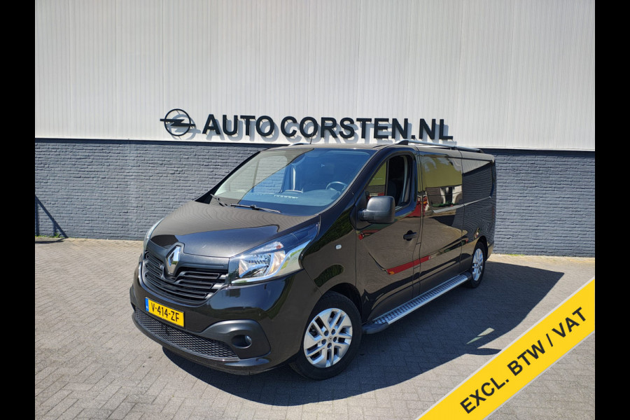 Renault Trafic 1.6dCi 146PK T29 L2H1 3-Persoons **Motor verbruikt overmatig olie** Camera Trekhaak Airco Cruise Control Pdc Regen-Lichtsensor C Lmv Sidebars Achterklep Achterdeuren Betonplex Vloer Kasteninbouw 2.000KG Trekgewicht
