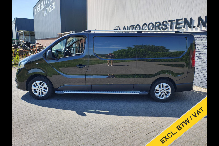 Renault Trafic 1.6dCi 146PK T29 L2H1 3-Persoons **Motor verbruikt overmatig olie** Camera Trekhaak Airco Cruise Control Pdc Regen-Lichtsensor C Lmv Sidebars Achterklep Achterdeuren Betonplex Vloer Kasteninbouw 2.000KG Trekgewicht