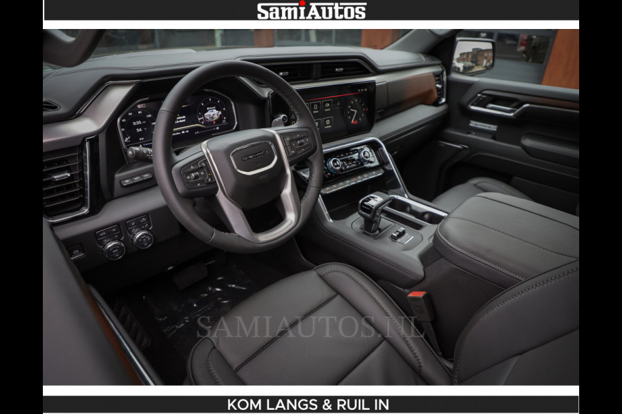 GMC Sierra DENALI 6.2 V8 426PK Full Option | De Meest Luxe Pick-Up in zijn Klasse | Comfortabele Dubbele Cabine met Royale 5 Zitplaatsen | BPM vrij | Nu Leverbaar uit Voorraad | Voorraad Nr 1539 | De specialist in Amerikaanse pick‑ups in Nederland en Europa.