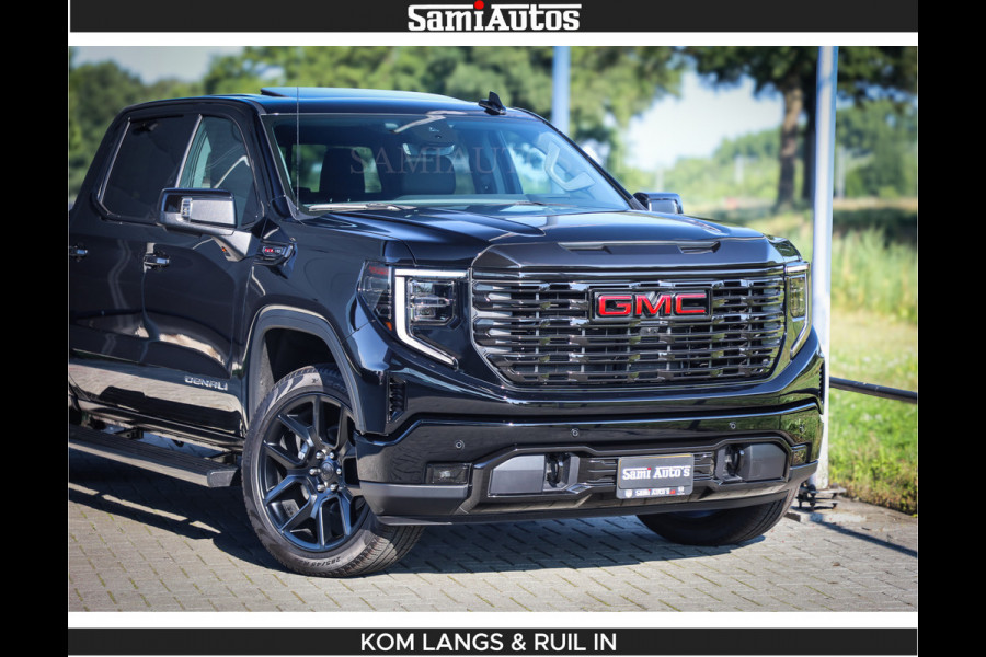 GMC Sierra DENALI 6.2 V8 426PK Full Option | De Meest Luxe Pick-Up in zijn Klasse | Comfortabele Dubbele Cabine met Royale 5 Zitplaatsen | BPM vrij | Nu Leverbaar uit Voorraad | Voorraad Nr 1539 | De specialist in Amerikaanse pick‑ups in Nederland en Europa.