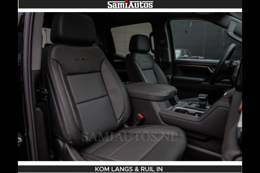 GMC Sierra DENALI 6.2 V8 426PK Full Option | De Meest Luxe Pick-Up in zijn Klasse | Comfortabele Dubbele Cabine met Royale 5 Zitplaatsen | BPM vrij | Nu Leverbaar uit Voorraad | Voorraad Nr 1539 | De specialist in Amerikaanse pick‑ups in Nederland en Europa.