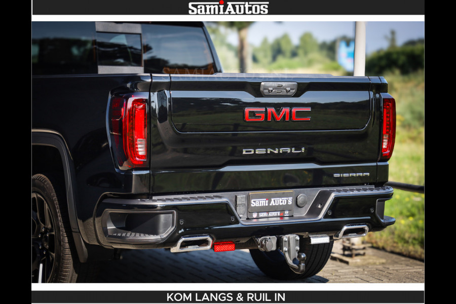 GMC Sierra DENALI 6.2 V8 426PK Full Option | De Meest Luxe Pick-Up in zijn Klasse | Comfortabele Dubbele Cabine met Royale 5 Zitplaatsen | BPM vrij | Nu Leverbaar uit Voorraad | Voorraad Nr 1539 | De specialist in Amerikaanse pick‑ups in Nederland en Europa.