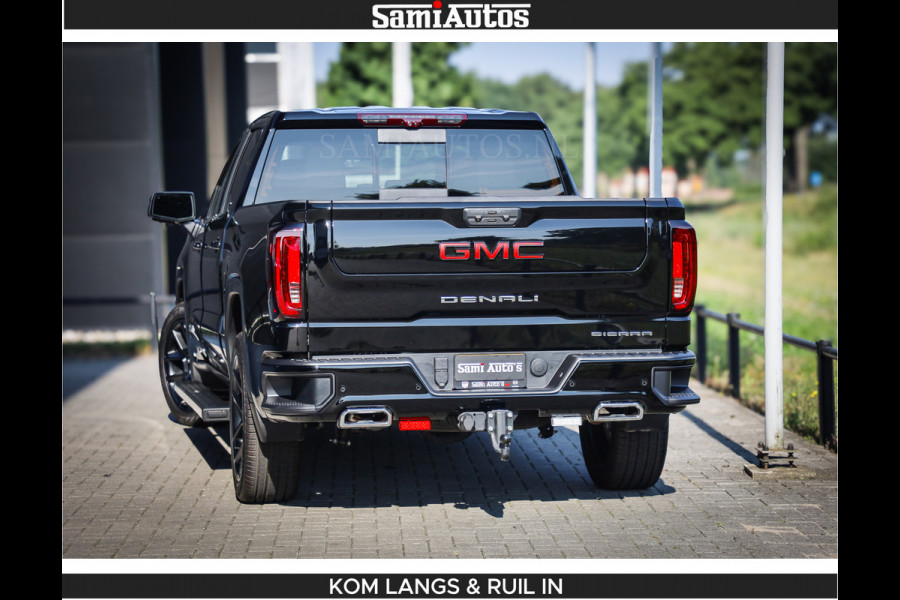GMC Sierra DENALI 6.2 V8 426PK Full Option | De Meest Luxe Pick-Up in zijn Klasse | Comfortabele Dubbele Cabine met Royale 5 Zitplaatsen | BPM vrij | Nu Leverbaar uit Voorraad | Voorraad Nr 1539 | De specialist in Amerikaanse pick‑ups in Nederland en Europa.