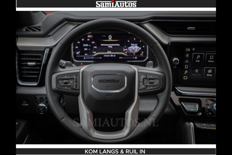 GMC Sierra DENALI 6.2 V8 426PK Full Option | De Meest Luxe Pick-Up in zijn Klasse | Comfortabele Dubbele Cabine met Royale 5 Zitplaatsen | BPM vrij | Nu Leverbaar uit Voorraad | Voorraad Nr 1539 | De specialist in Amerikaanse pick‑ups in Nederland en Europa.