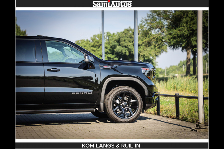 GMC Sierra DENALI 6.2 V8 426PK Full Option | De Meest Luxe Pick-Up in zijn Klasse | Comfortabele Dubbele Cabine met Royale 5 Zitplaatsen | BPM vrij | Nu Leverbaar uit Voorraad | Voorraad Nr 1539 | De specialist in Amerikaanse pick‑ups in Nederland en Europa.