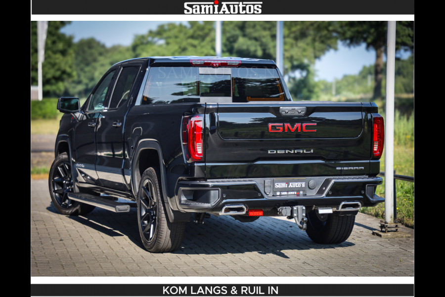 GMC Sierra DENALI 6.2 V8 426PK Full Option | De Meest Luxe Pick-Up in zijn Klasse | Comfortabele Dubbele Cabine met Royale 5 Zitplaatsen | BPM vrij | Nu Leverbaar uit Voorraad | Voorraad Nr 1539 | De specialist in Amerikaanse pick‑ups in Nederland en Europa.