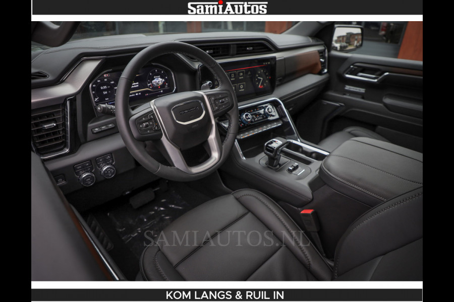 GMC Sierra DENALI 6.2 V8 426PK Full Option | De Meest Luxe Pick-Up in zijn Klasse | Comfortabele Dubbele Cabine met Royale 5 Zitplaatsen | BPM vrij | Nu Leverbaar uit Voorraad | Voorraad Nr 1539 | De specialist in Amerikaanse pick‑ups in Nederland en Europa.