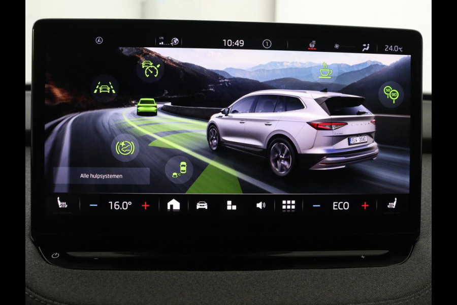 Škoda Enyaq iV 60 | SOH 92,0% | Half leder | Stuur/stoel verwarming | Adaptive cruise | Carplay | Sfeerverlichting | Climate control | Camera | Park assist | Trekhaak