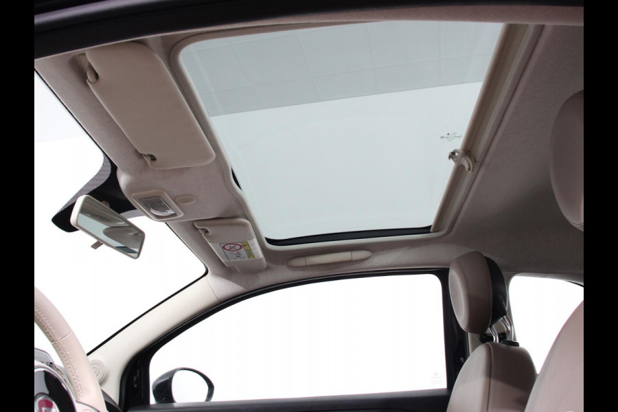 Fiat 500 1.2 Lounge Navigatie Leder Interieur Climate Control Panoramadak Parkeer sensoren