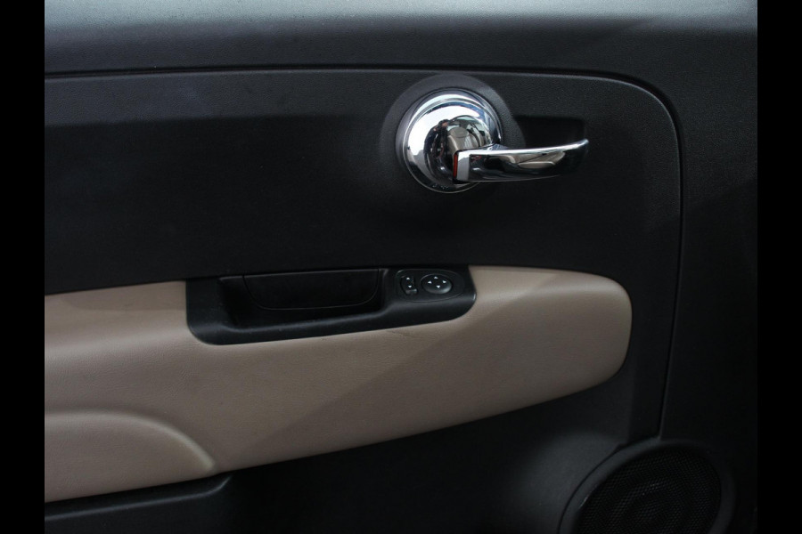 Fiat 500 1.2 Lounge Navigatie Leder Interieur Climate Control Panoramadak Parkeer sensoren