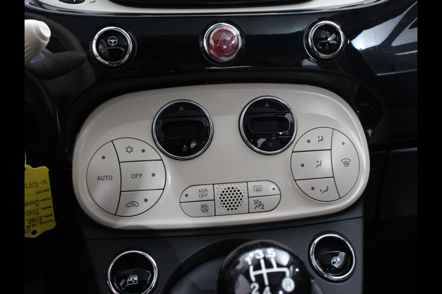 Fiat 500 1.2 Lounge Navigatie Leder Interieur Climate Control Panoramadak Parkeer sensoren