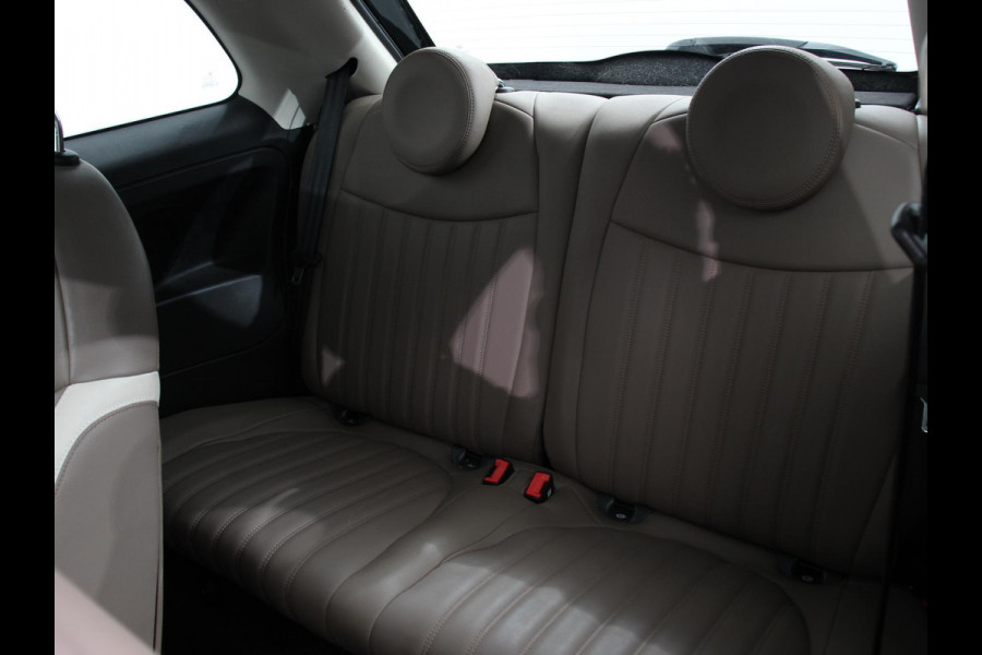 Fiat 500 1.2 Lounge Navigatie Leder Interieur Climate Control Panoramadak Parkeer sensoren
