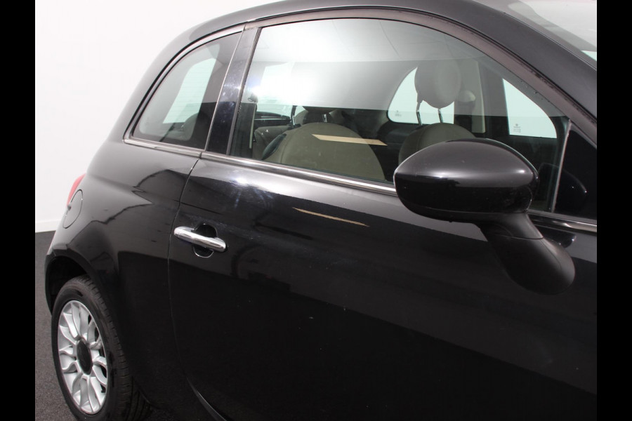 Fiat 500 1.2 Lounge Navigatie Leder Interieur Climate Control Panoramadak Parkeer sensoren